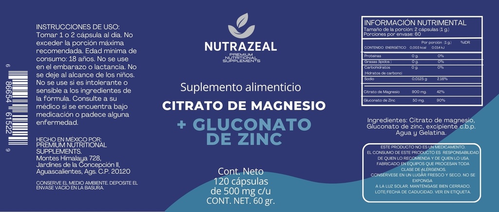 Magnesio + Zinc