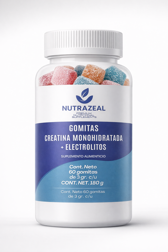 GOMITAS CREATINA MONOHIDRATADA + ELECTROLITOS